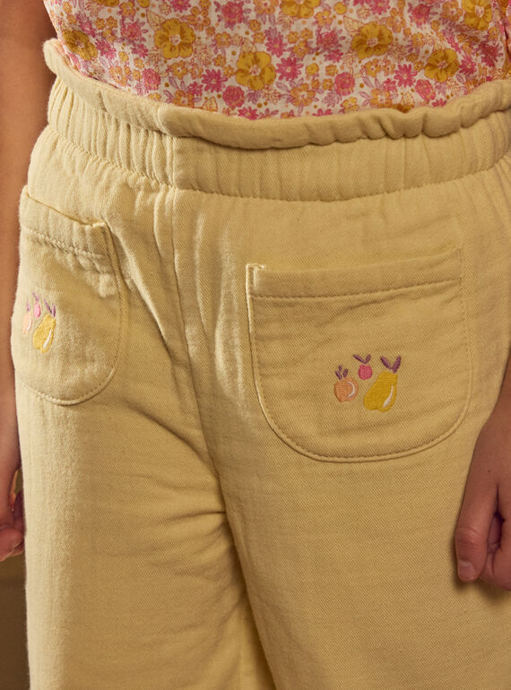 Yellow PANTS MLAPANETTE / 25E2PFK1PANB104