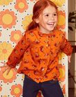 Orange floral print blouse DOCHEMETTE / 22H2PFF1CHE405