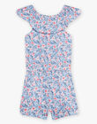 Child girl flowery print jumpsuit CYAPALETTE / 22E2PFK1SAC001