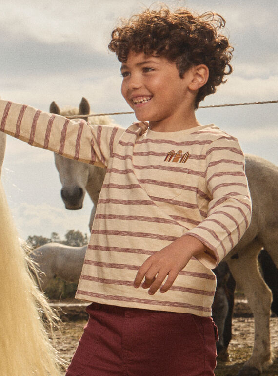 Vanilla TEE SHIRT LS MACRAGE / 25E3PG72TML114