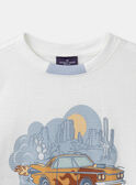 White TEE SHIRT SS MLOTICHAGE / 25E3PGP1TMC000