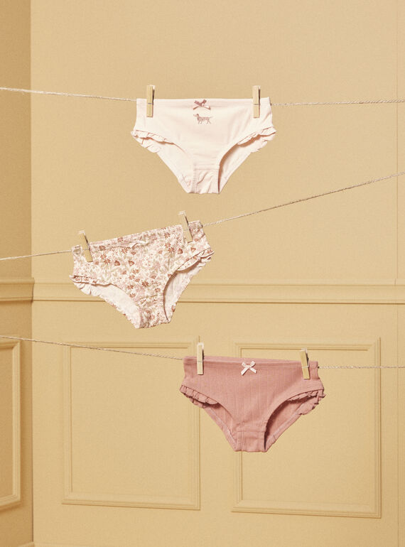 Light beige BRIEFS / PANTY RIB LUICETTE / 24H5PF52SLR806
