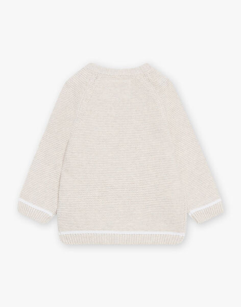 Sweater teddy bear in light mottled knit DABAIYN / 22H1BG51PULA011