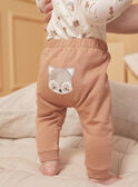 Hazelnut and ecru top, pants and bandana set LOGAN / 24H0CG13ENS821