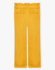 High waist mustard yellow twill pants child girl COPETTE / 22E2PF91PANB106