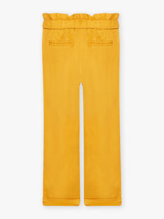 High waist mustard yellow twill pants child girl COPETTE / 22E2PF91PANB106