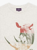 Heather grey rhinoceros T-shirt FRIZOTAGE3 / 23E3PGD4TMCA011