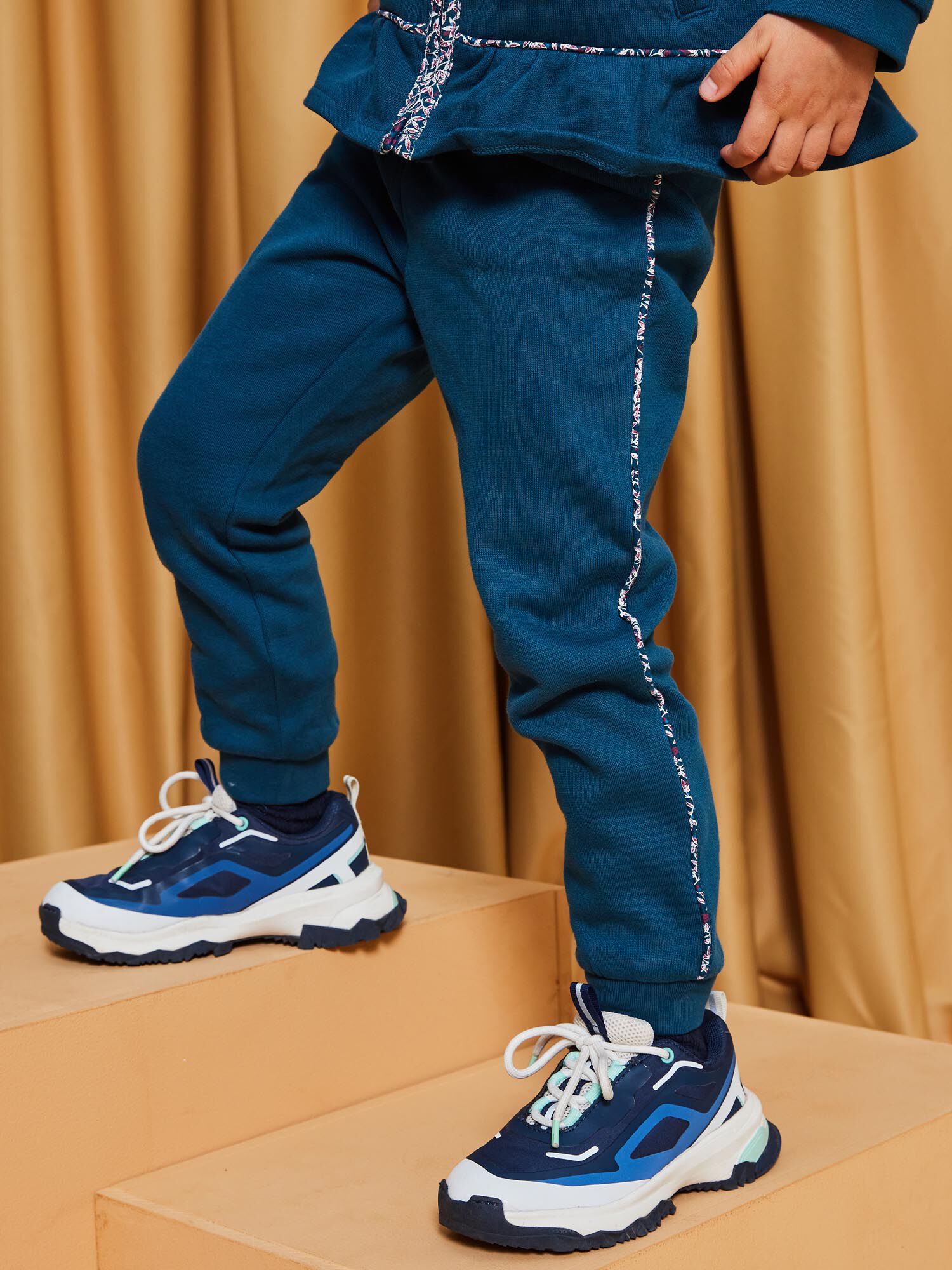 Floral print jogging pants Girl Sergent Major