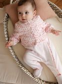 Soft pink floral print sleep suit and vest set FORENCE / 23E0NF62ENS321