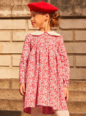 Pink, red and lilac floral print dress GOUTETTE / 23H2PFD2ROB001
