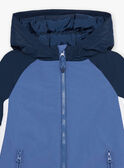 Grey blue hooded Jacket FRABLOCAGE / 23E3PG53BLO717