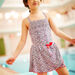 Child girl floral print bathing skirt
