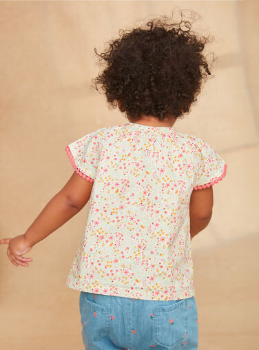 Beige floral blouse Beige floral blouse KASOLENE / 24E1BFO1CHE001