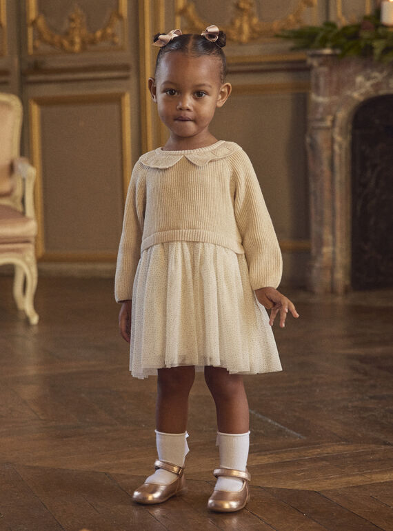 Beige DRESS NAZOLA / 25H1BFY1ROB080