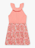 Child girl peach floral print nightdress CHOUJIETTE / 22E5PF51CHN413