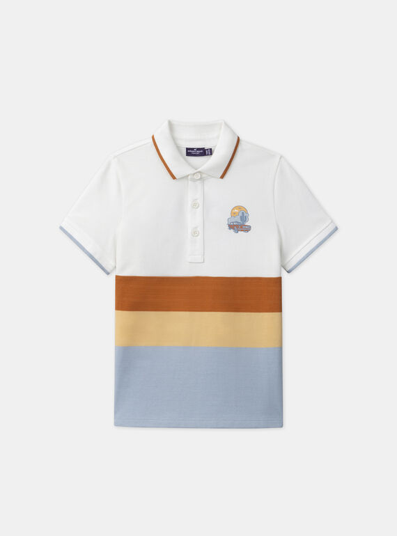 White POLO SHIRT MLOPOAGE / 25E3PGP1POL000