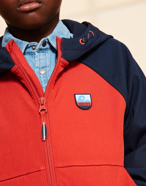 Red hooded Jacket FRAPOLAGE / 23E3PG52BLO713