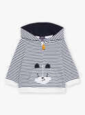 Ecru striped hoodie GAFLO / 23H1BG91JGH001