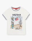 Ecru T-shirt with Canyon pattern child boy CIABAGE / 22E3PGJ2TMCA001