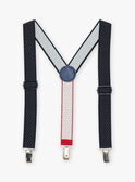 Navy blue elastic straps in synthetic leather GLYTELAGE / 23H4PGN1BRE070