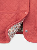 Reversible red quilted tube-knit jacket KICARDETTE / 24E2PFC2CAR410