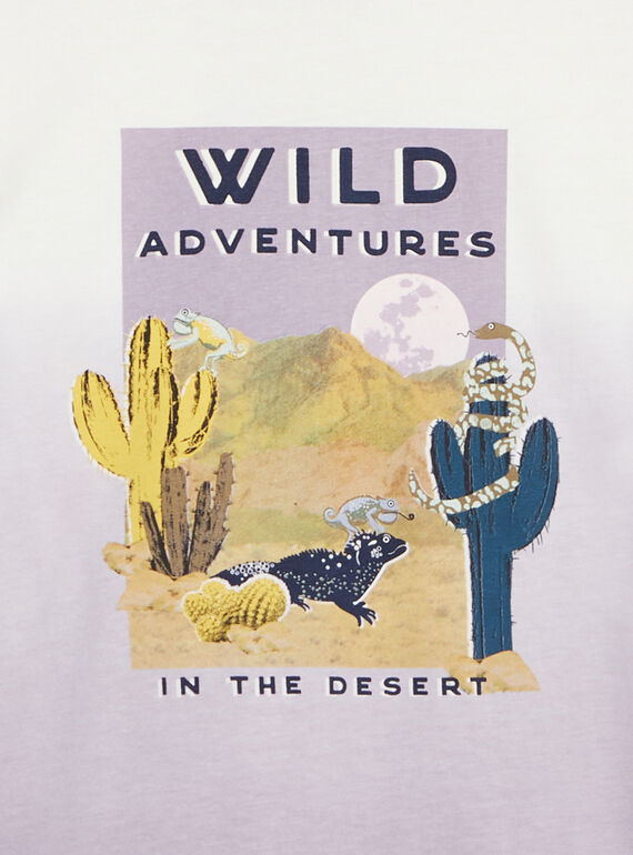 Tie and dye T-shirt with desert patterns FLAMIAGE / 23E3PGO2TMC001