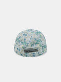 Ivory Floral Motif Cap with Bow KLISKETTE / 24E4PFR2CHA005