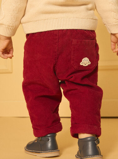 Burgundy PANTS LASAM / 24H1BGR1PAN501