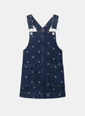 Dark denim JUMPER DRESS MESUBLETTE / 25E2PF81CHSK005