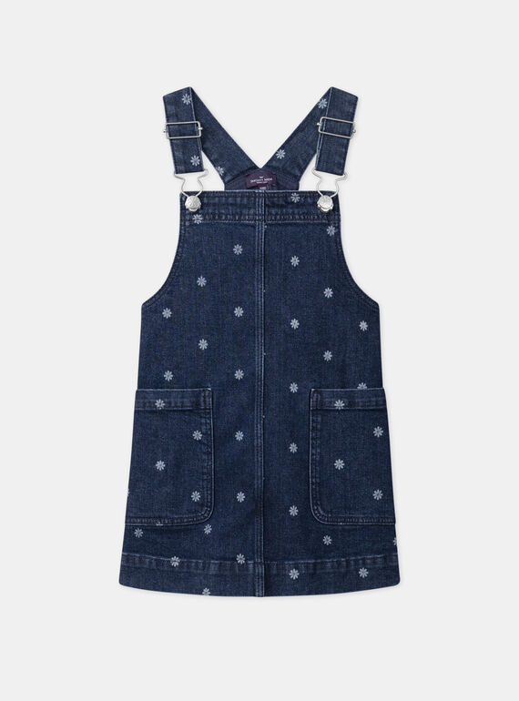 Dark denim JUMPER DRESS MESUBLETTE / 25E2PF81CHSK005