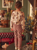 Beige floral print sweater GUPULETTE / 23H2PFH1PUL080