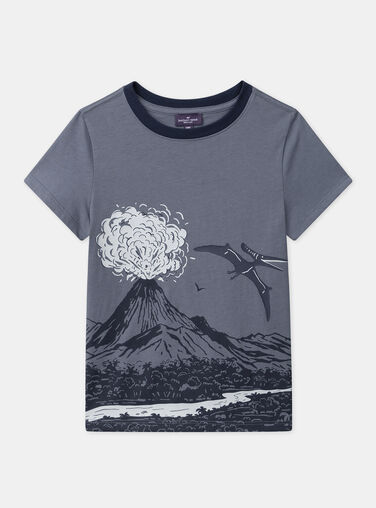 Greyish blue TEE SHIRT SS MIDINAGE / 25E3PG93TMC205