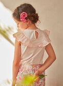 Pink embroidered T-shirt KLETETTE / 24E2PFO2TMCD319