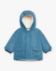 Blue duck parka with hood DIROMEO / 22H1BGN1PAR714
