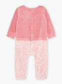 Pink trompe-l'oeil onesie GELIORA / 23H5BF22GRE312