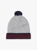 Child boy knitted hat with pompons BUBONAGE / 21H4PGE1BON943