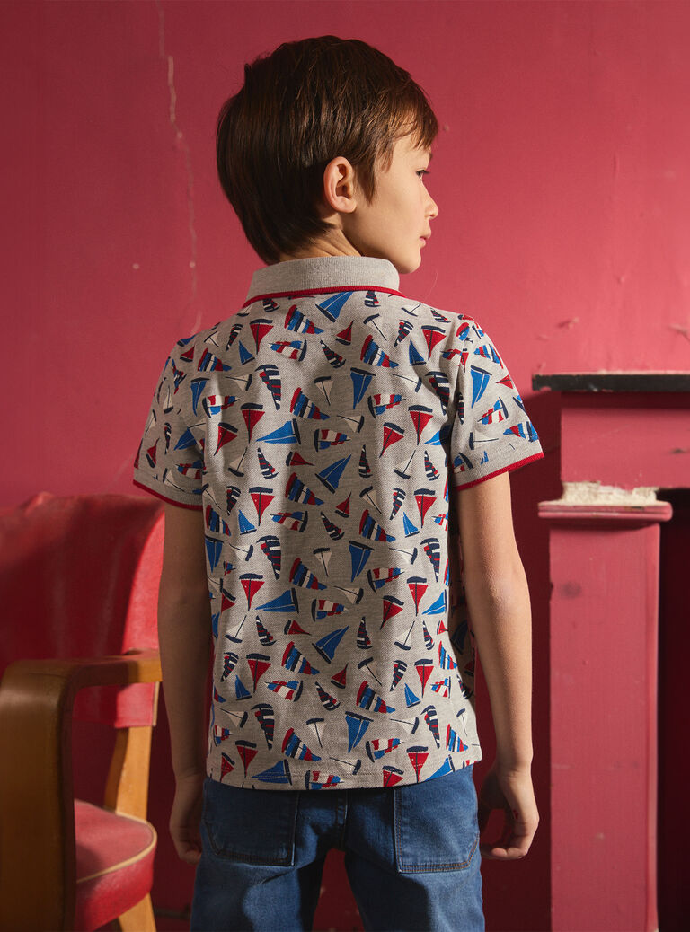 Grey POLO SHIRT MONOPLAGE / 25E3PGJ1POLJ920