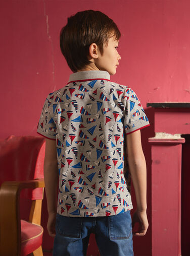 Grey POLO SHIRT MONOPLAGE / 25E3PGJ1POLJ920