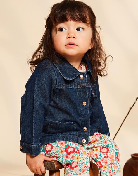 Blue raw denim jacket FIMATHILDE / 23E1BF52VESP269