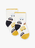 Ecru car-print socks GAFARID / 23H4BG91SOQ001