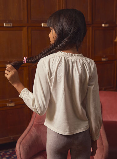 Off white TEE SHIRT LS LADISHETTE / 24H2PFQ1TML001