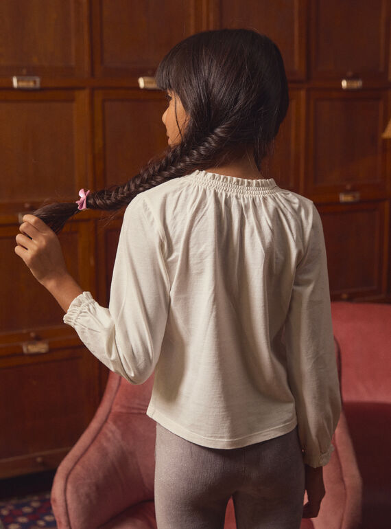 Off white TEE SHIRT LS LADISHETTE / 24H2PFQ1TML001