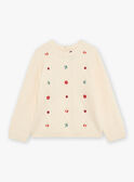 Light beige cable-knit sweater GLEPULETTE / 23H2PFQ1PUL801