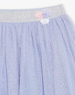 Lilac tulle skirt with sequins child girl CLUJUPETTE / 22E2PF11JUPH700