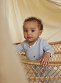 Baby boy baby octopus romper in blue tubic and its cap COLE_B / 22E0NGI1GREC227