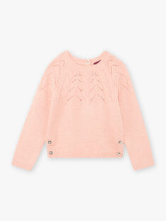 Child girl pink knitted sweater BLAPETTE / 21H2PFO1PUL318