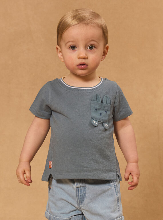 Greyish blue TEE SHIRT MARIN / 25E1BGP1TEE205