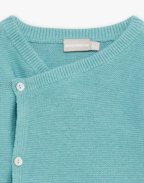 Arctic blue knitted cardigan for birth girl COLAS / 22E0CGC1GILC219