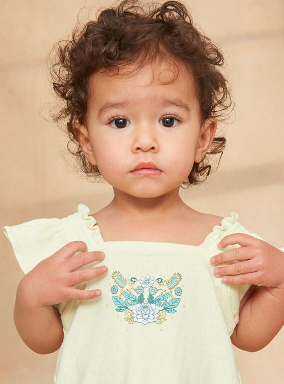 Pale yellow TEE SHIRT KAUGENIE / 24E1BFR1TEE103