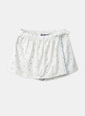 Ivory Floral Culotte Skirt KLIJUPETTE / 24E2PFR1JPS005